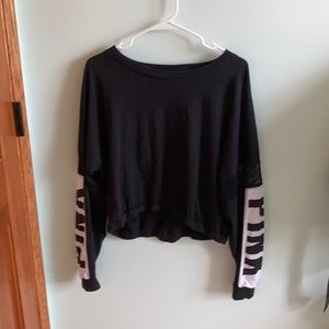 VS PINK mesh long sleeve crop